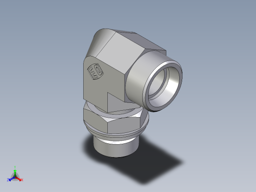 卡套式工业通用硬管接头EO_Adjustable_Locknut_elbow_WEE18LROMDCF