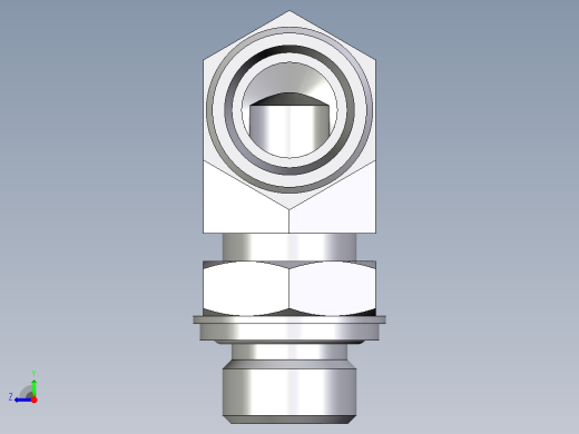 卡套式工业通用硬管接头EO_Adjustable_Locknut_elbow_WEE18LROMDCF右视缩略图