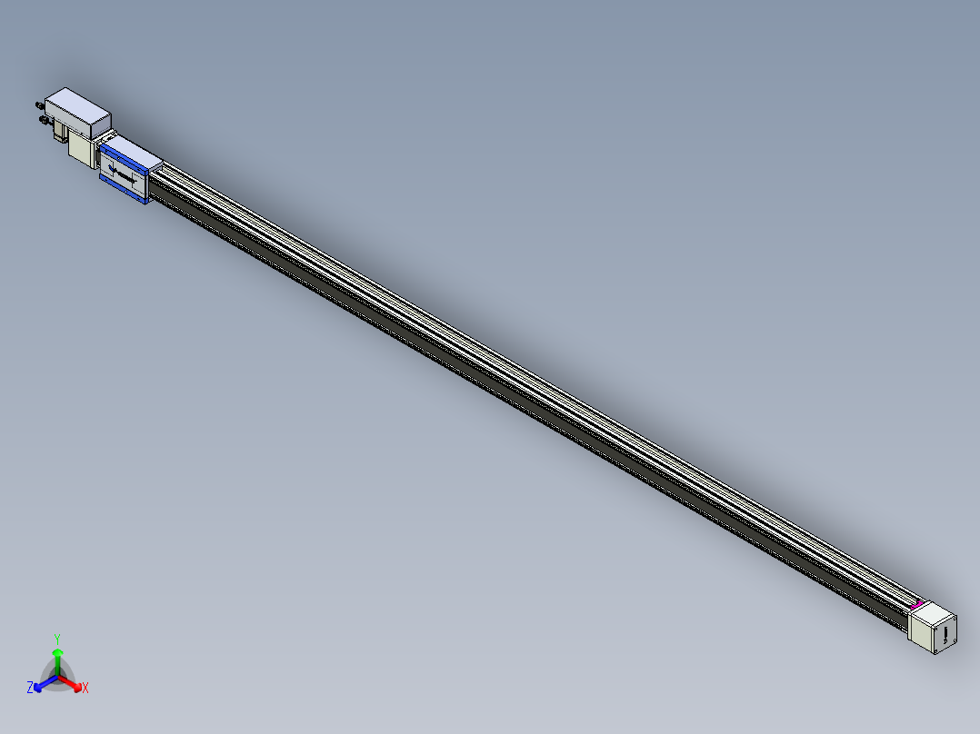 威洛博LB.GB同步带传动--欧规系列GB8-L96-S3000-BR-P40主视图