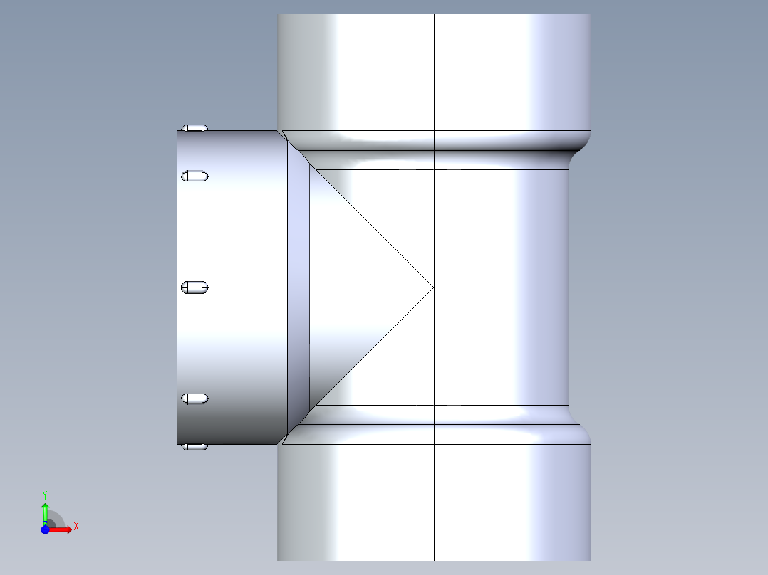 船舶管路系统S23A_SeaDrainPLUS_CleanOutTee-SxSxFPT_37E161101_1-1-2in Sea Drain Plus - Cleanout Tee- SxSxFPT前视图