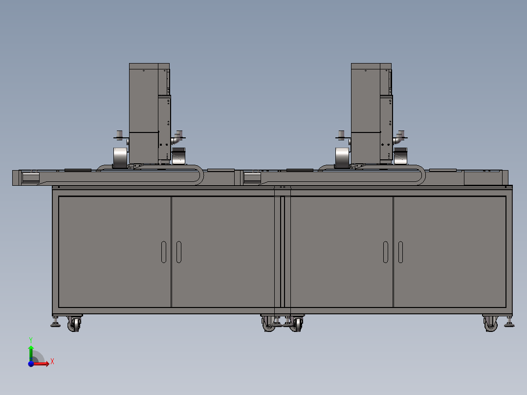 自动化打钉机器前视图