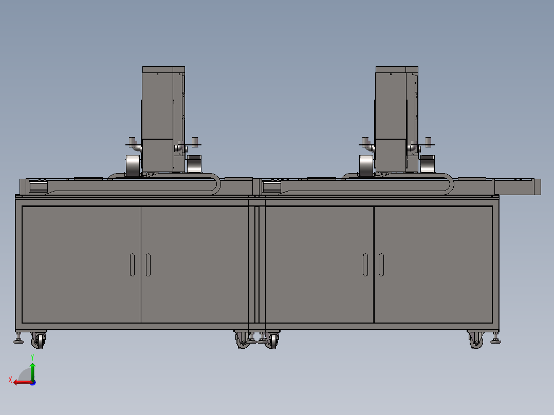 自动化打钉机器后视图