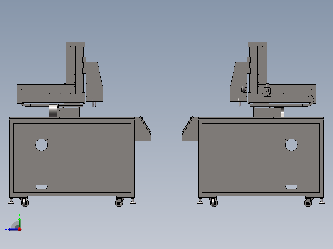 自动化打钉机器右视图