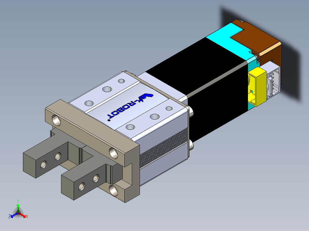 电动手指-LEF20-S10-Q-03 正等轴测图