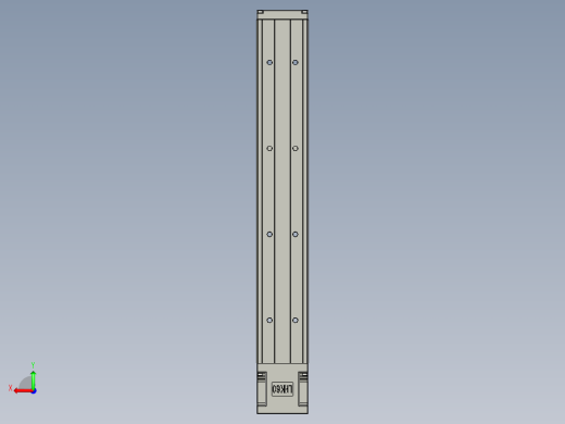 直线模组LHK60C-400A1-F0设计图纸后视缩略图