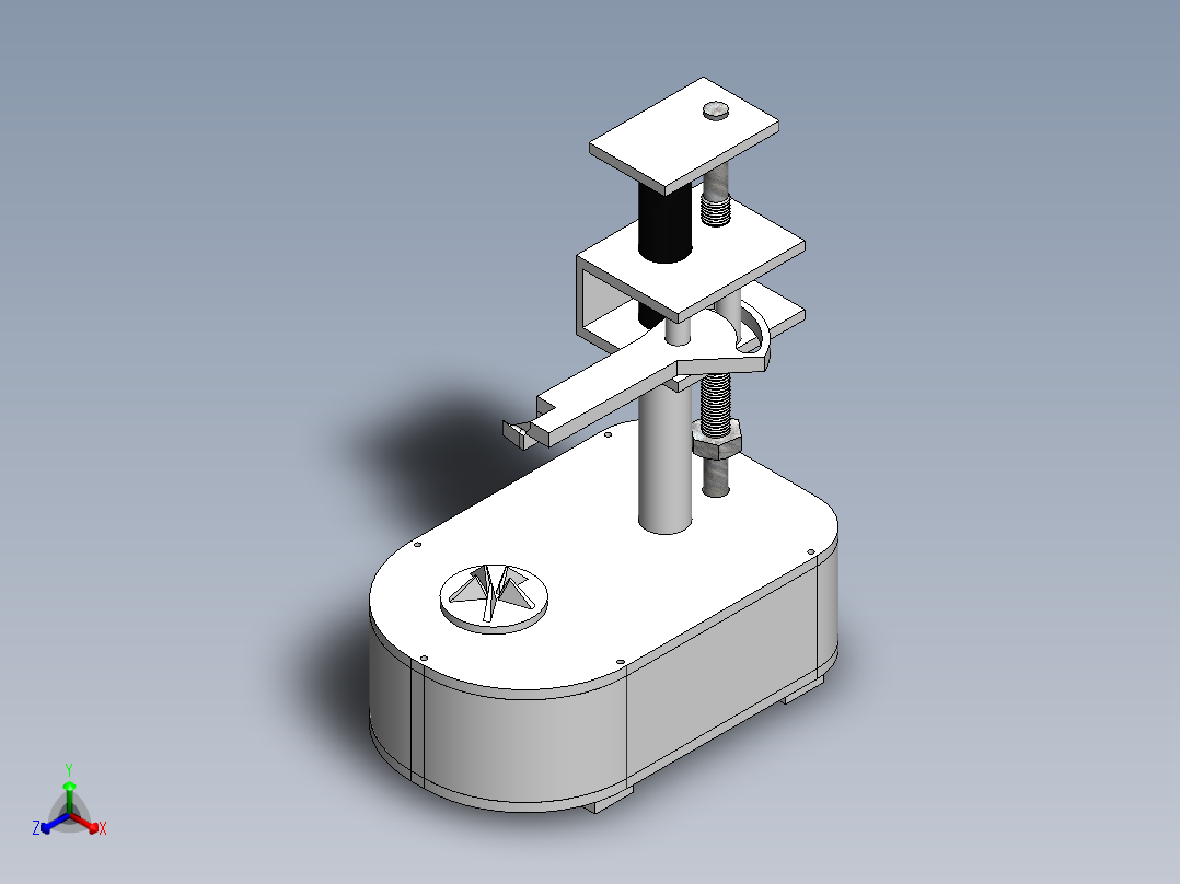 电动水果削皮机-SW STP IGS正等轴测图
