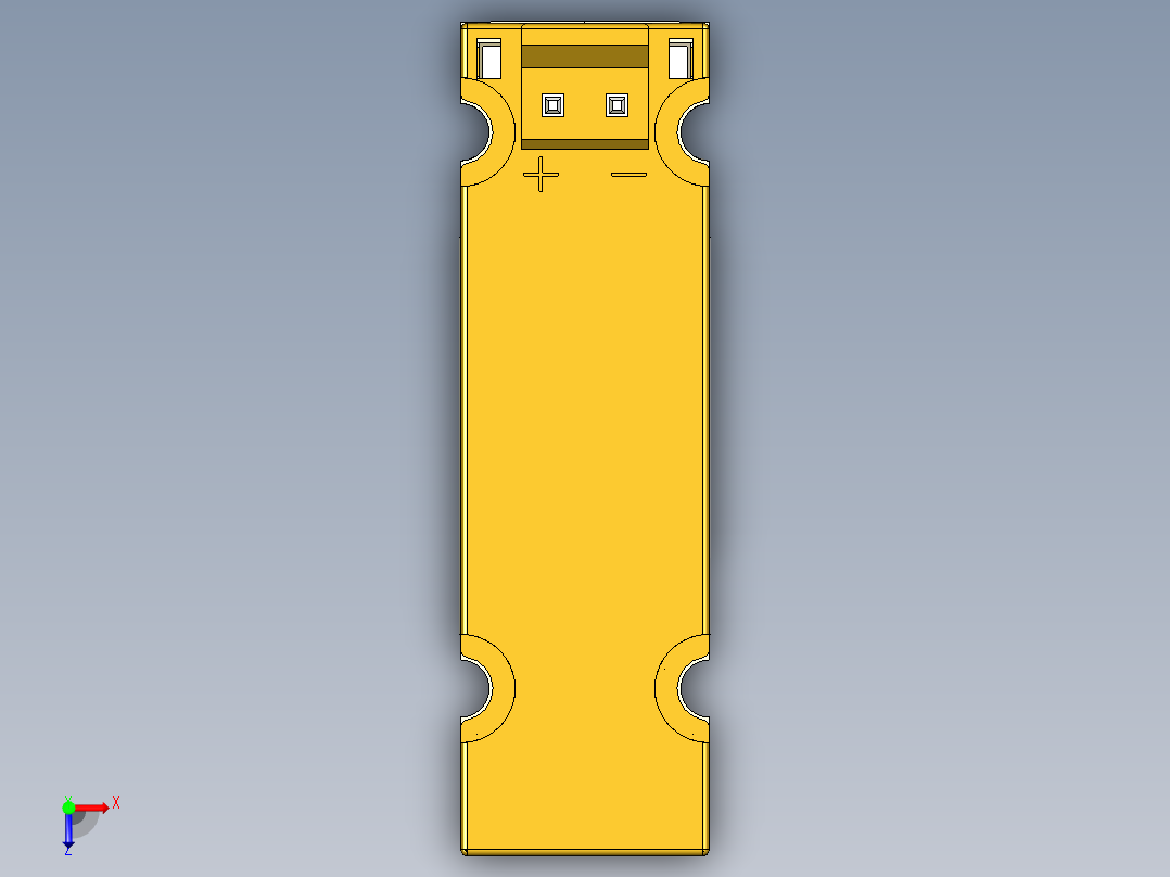 微型阀-微型电磁阀（HYD）精密电磁阀系列图纸俯视图