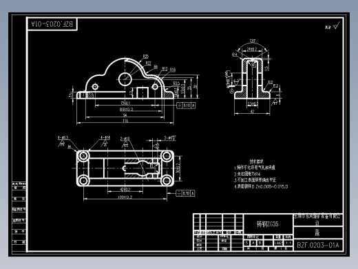 换向阀CAD全套图纸 机械设计CAD图纸DWG图纸2D图纸