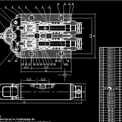 换向阀CAD全套图纸 机械设计CAD图纸DWG图纸2D图纸