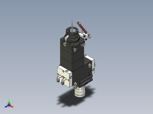 激光光纤加工头三维==1112437==80