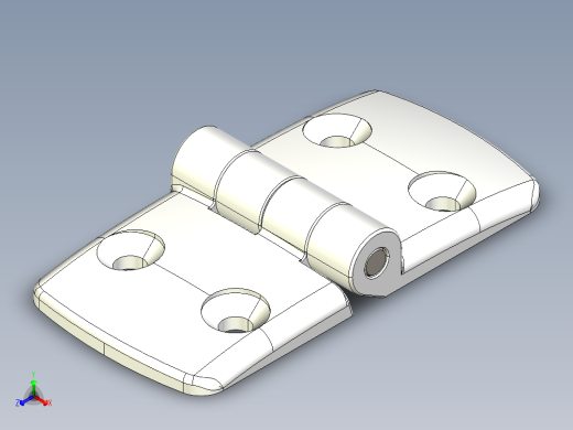 型材-KJN 50-50 COMBI HINGE 095K5050F00正等轴测缩略图