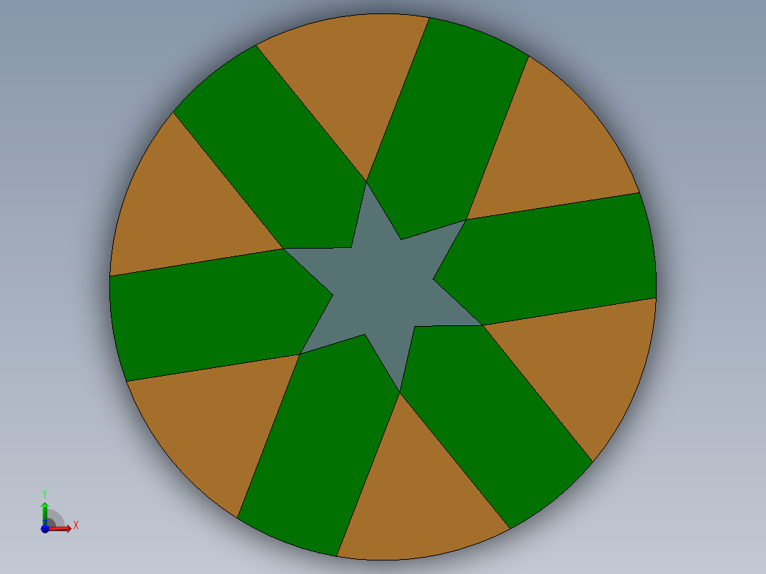 Q516-基于缩放变形机构的桌面装饰机械设计【三维SolidWorks】前视图