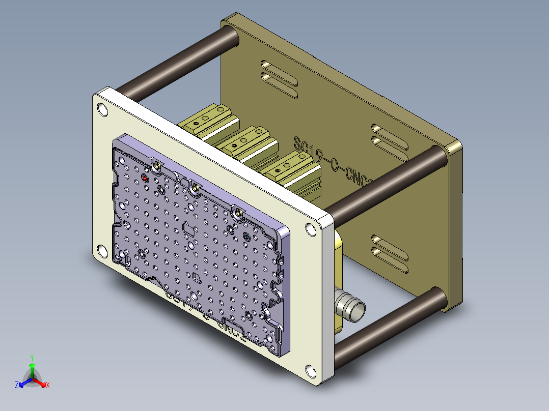 CS19-C-CNC2-180720笔记本CNC工装夹具三维模型主视图