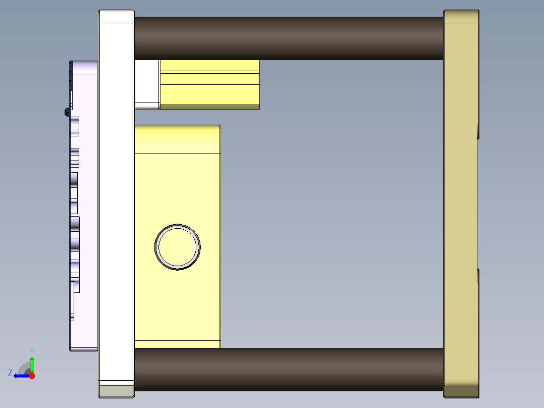 CS19-C-CNC2-180720笔记本CNC工装夹具三维模型右视图