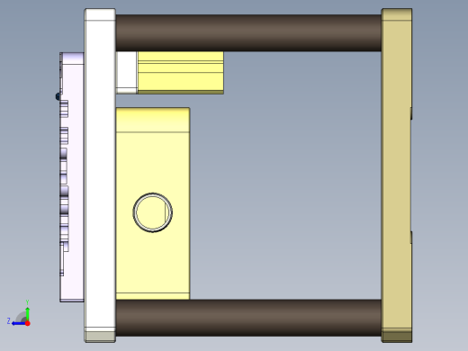 CS19-C-CNC2-180720笔记本CNC工装夹具三维模型右视缩略图