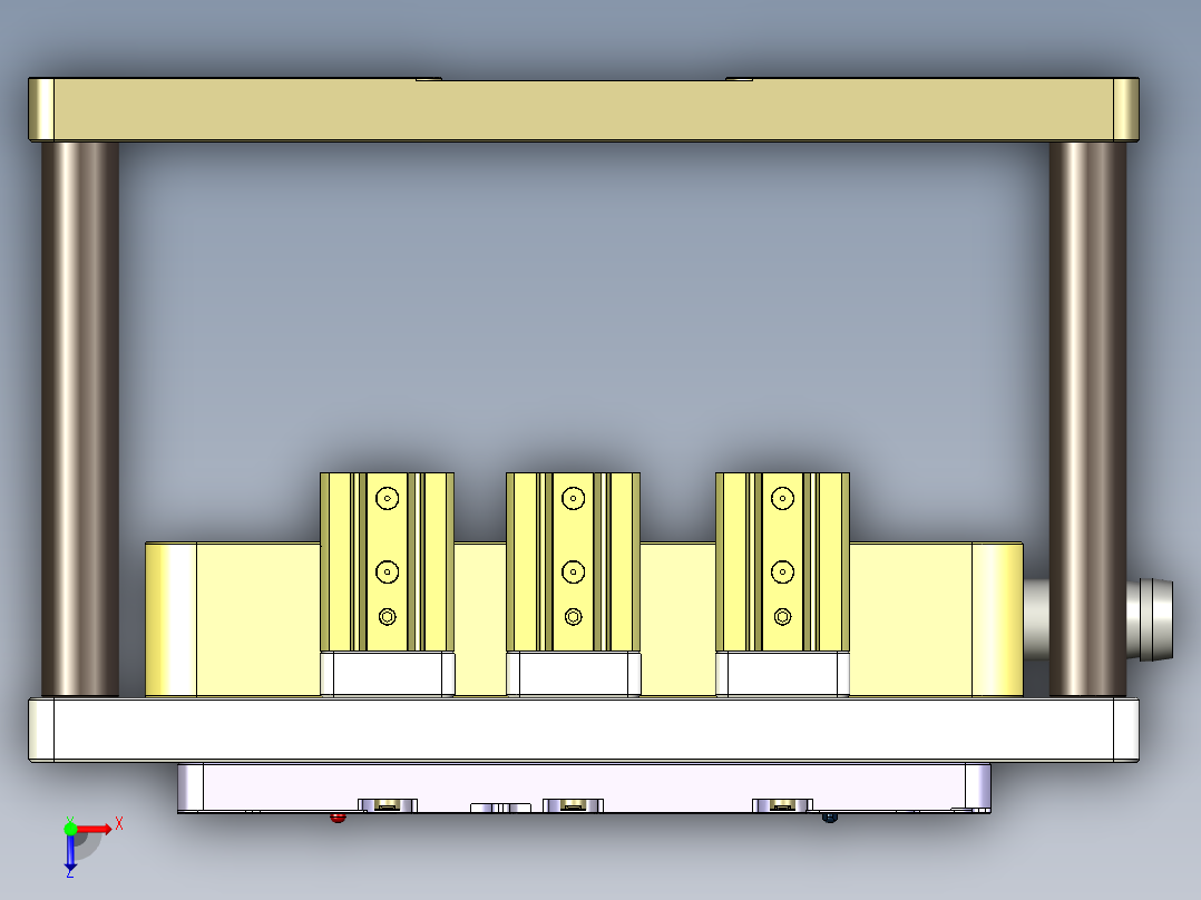 CS19-C-CNC2-180720笔记本CNC工装夹具三维模型俯视图