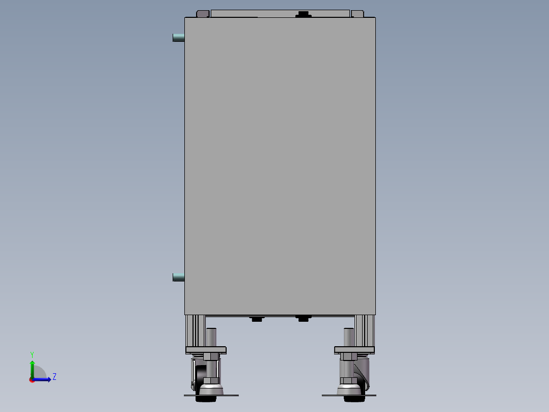 循环输送流水线sw20可编辑左视图