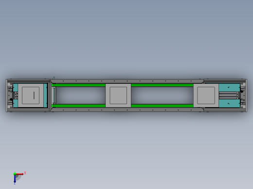 循环输送流水线sw20可编辑俯视缩略图
