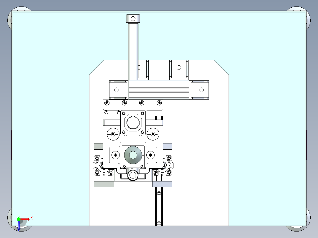 弯管拧螺丝装配专机俯视图