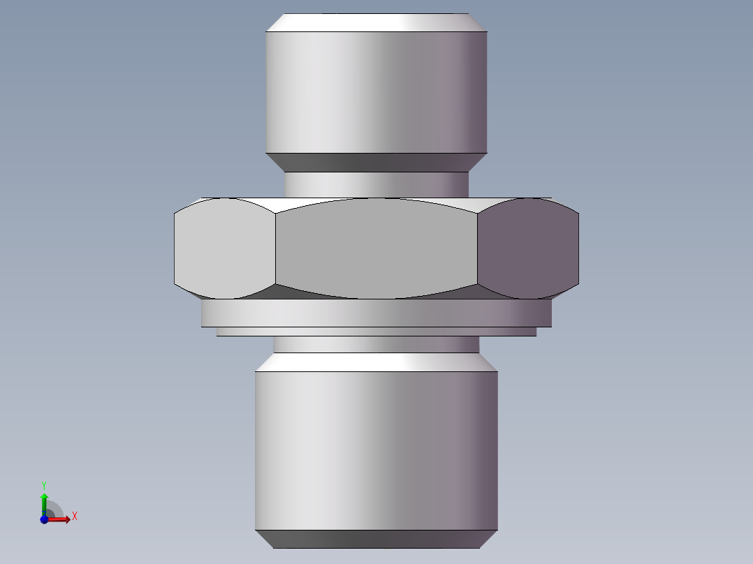 英制管螺纹ED密封、1CB-12-04WD前视图