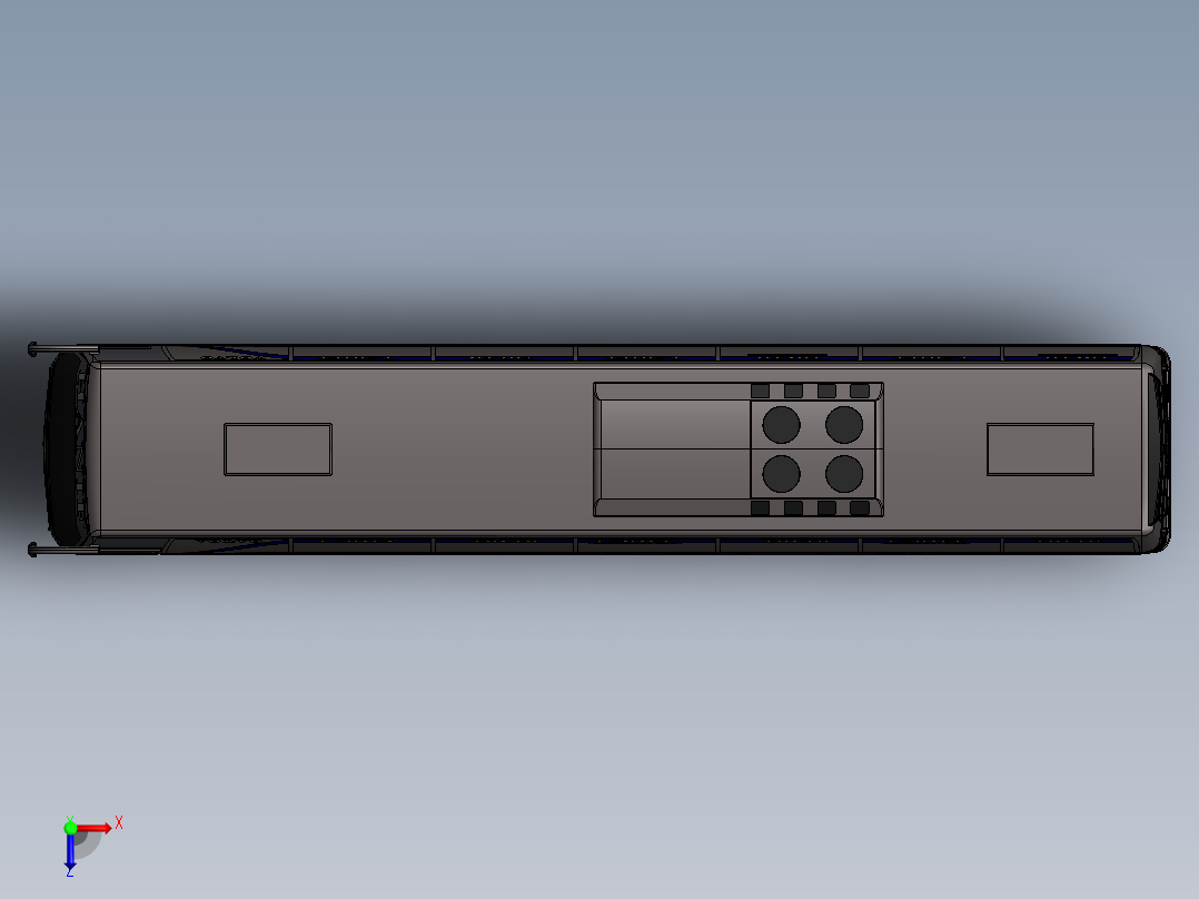 客车、公交车、尔沃大巴(2)俯视图