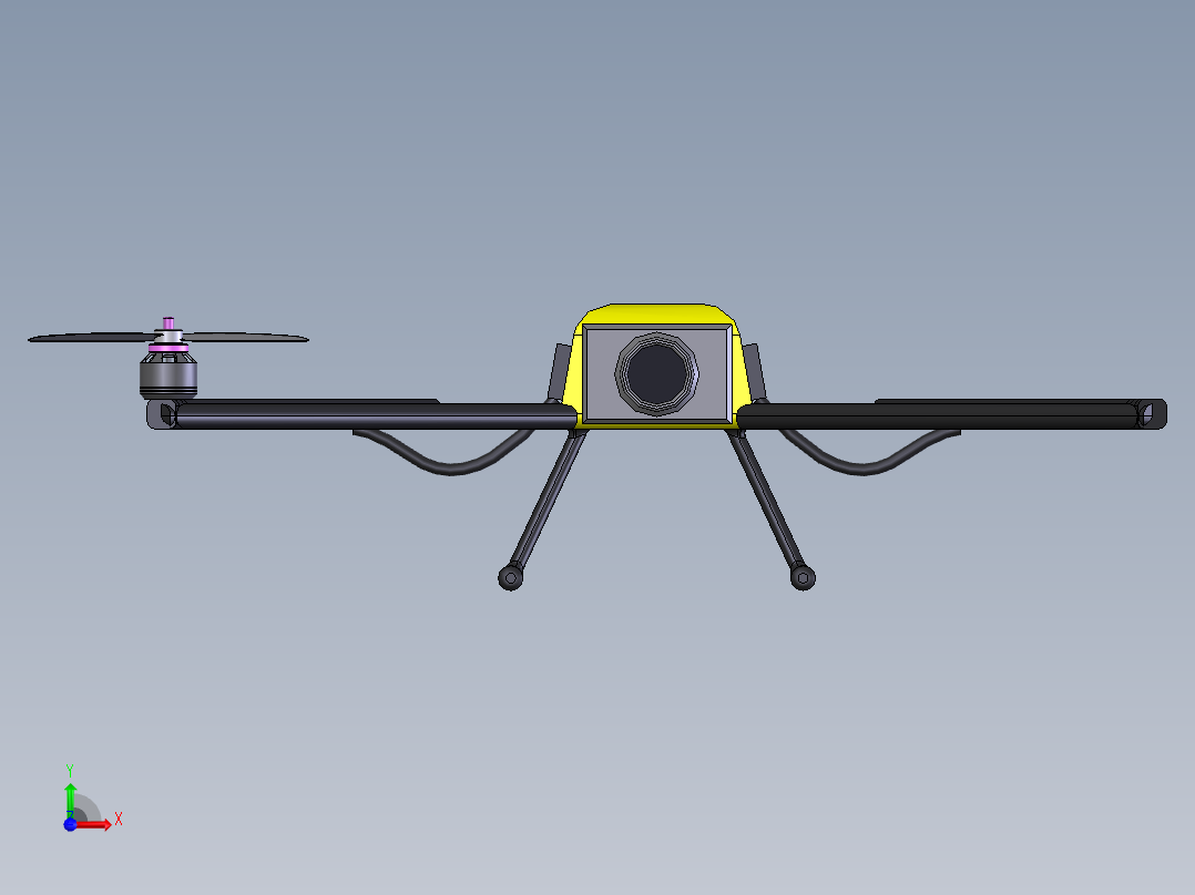 8翼飞行器前视图
