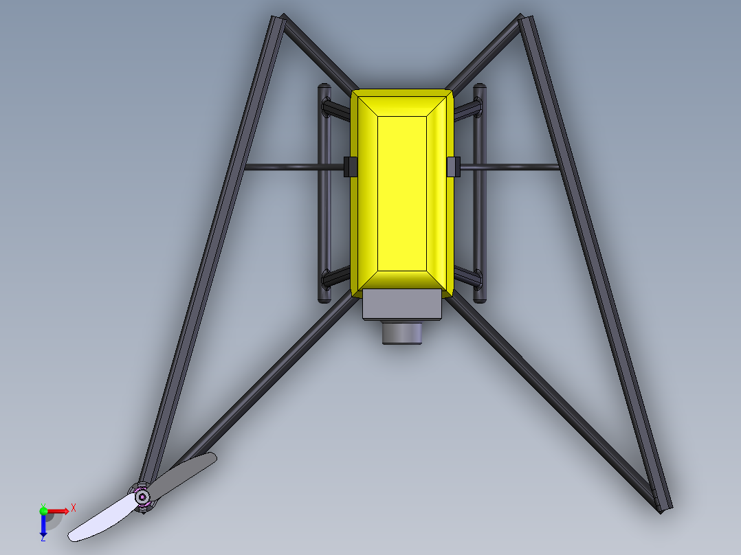 8翼飞行器俯视图