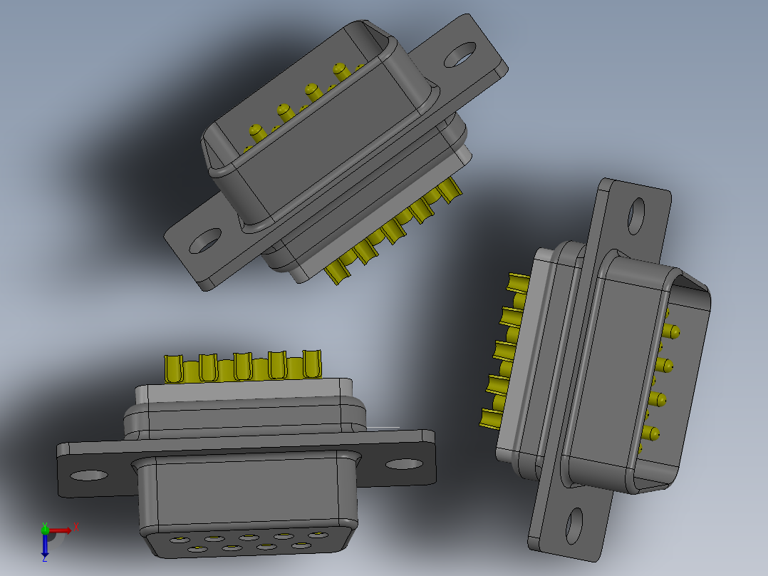 接插件(251)俯视图