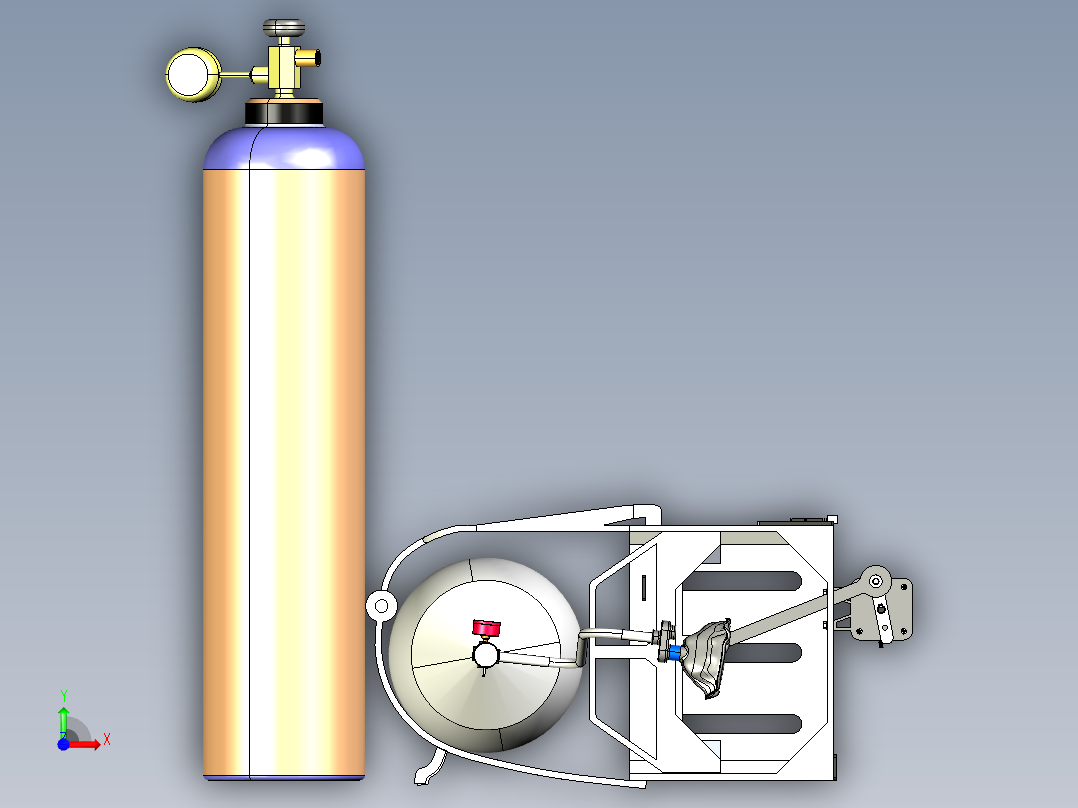 A3004032-完全3D打印的呼吸机前视图