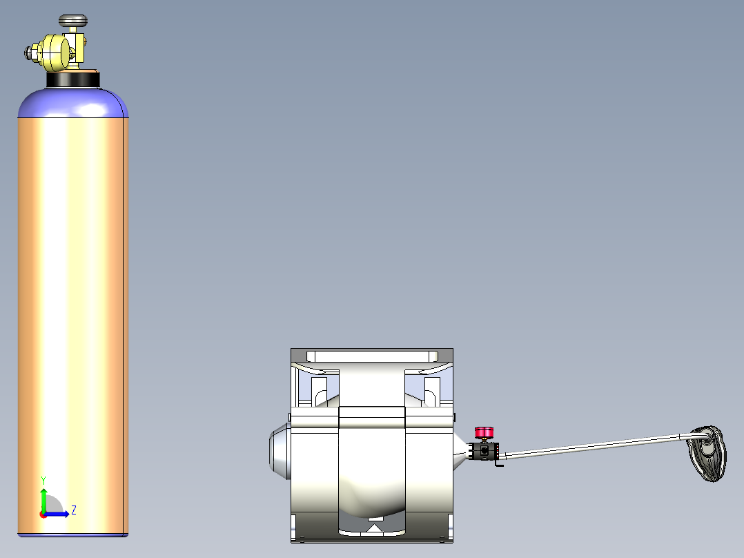 A3004032-完全3D打印的呼吸机左视图