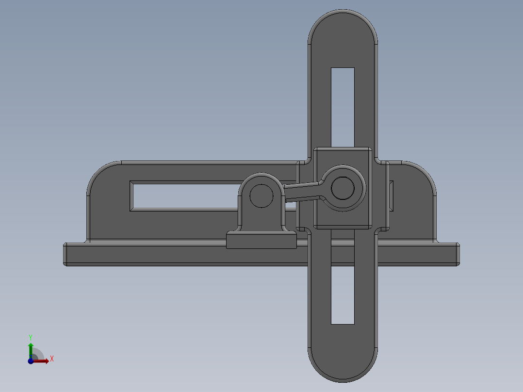 组装曲柄滑块前视图