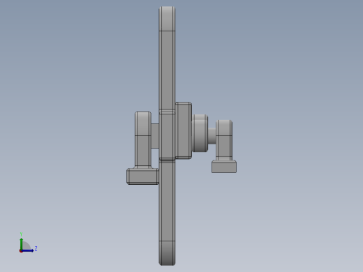 组装曲柄滑块左视缩略图