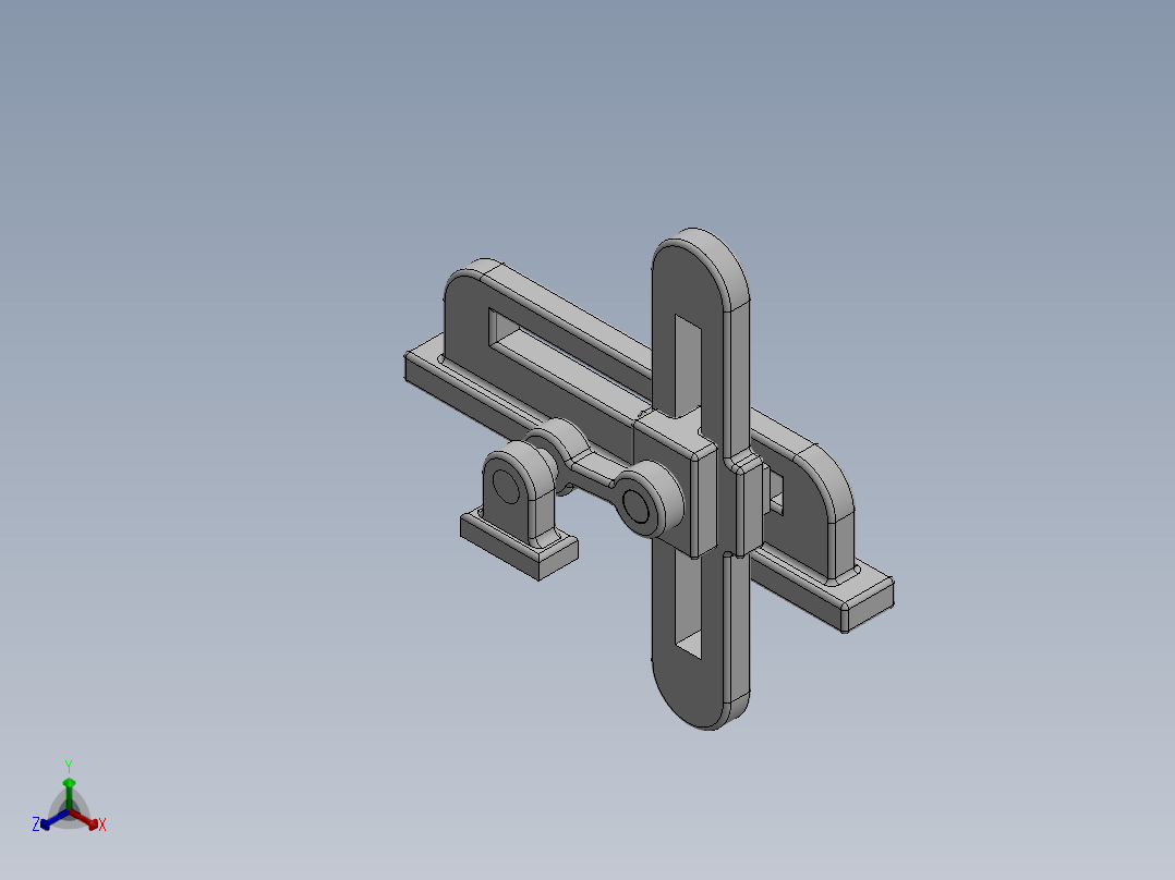 组装曲柄滑块正等轴测图
