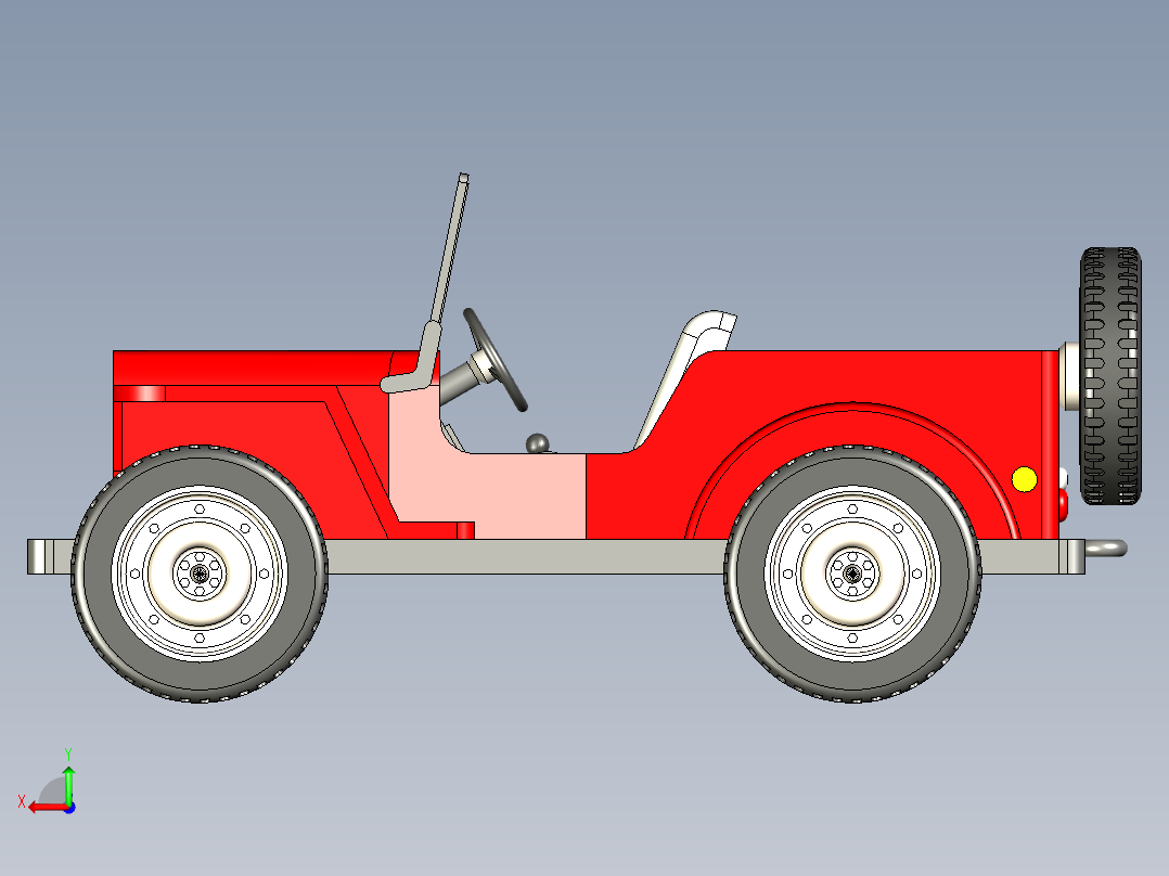 B2004401-吉普车后视图