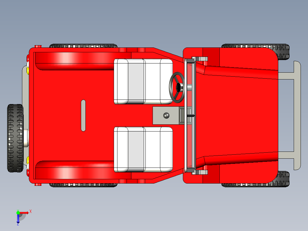 B2004401-吉普车俯视图