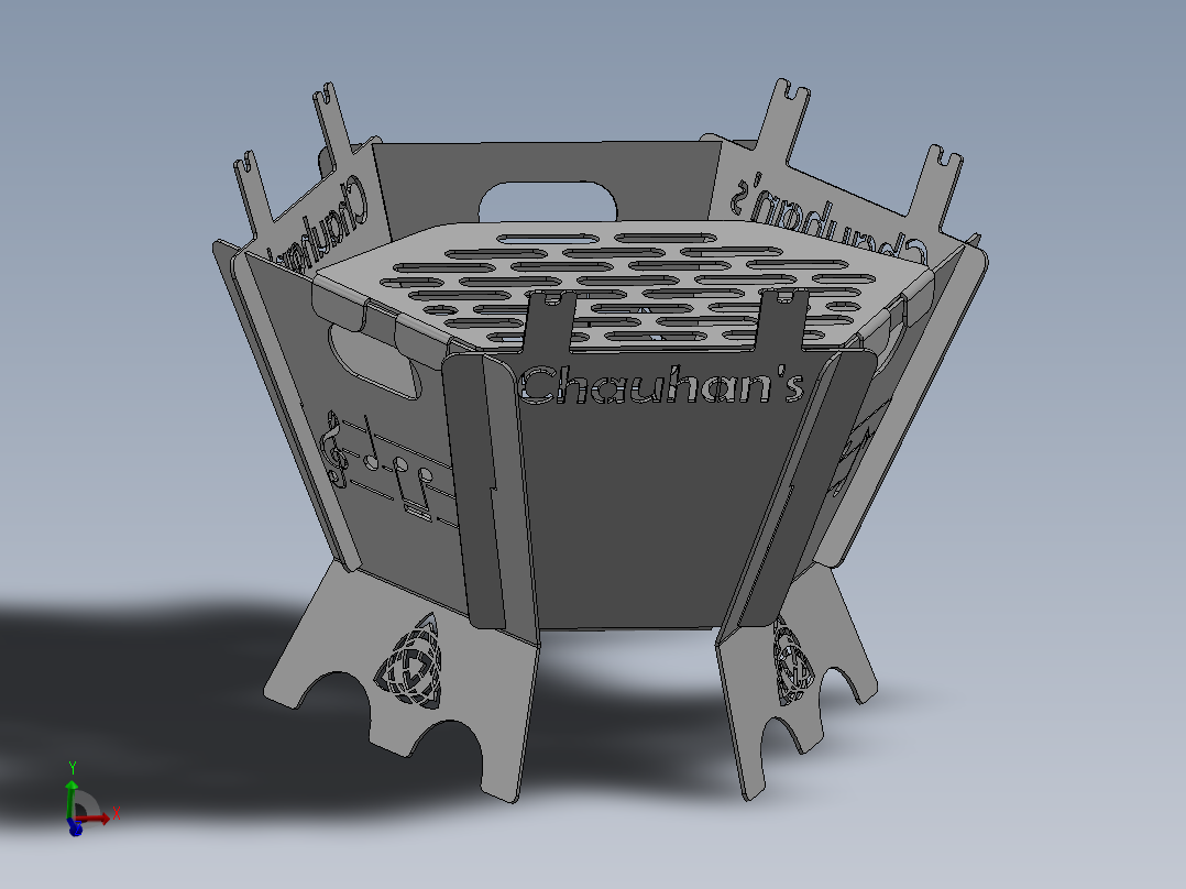 烧烤炉(30)主视图