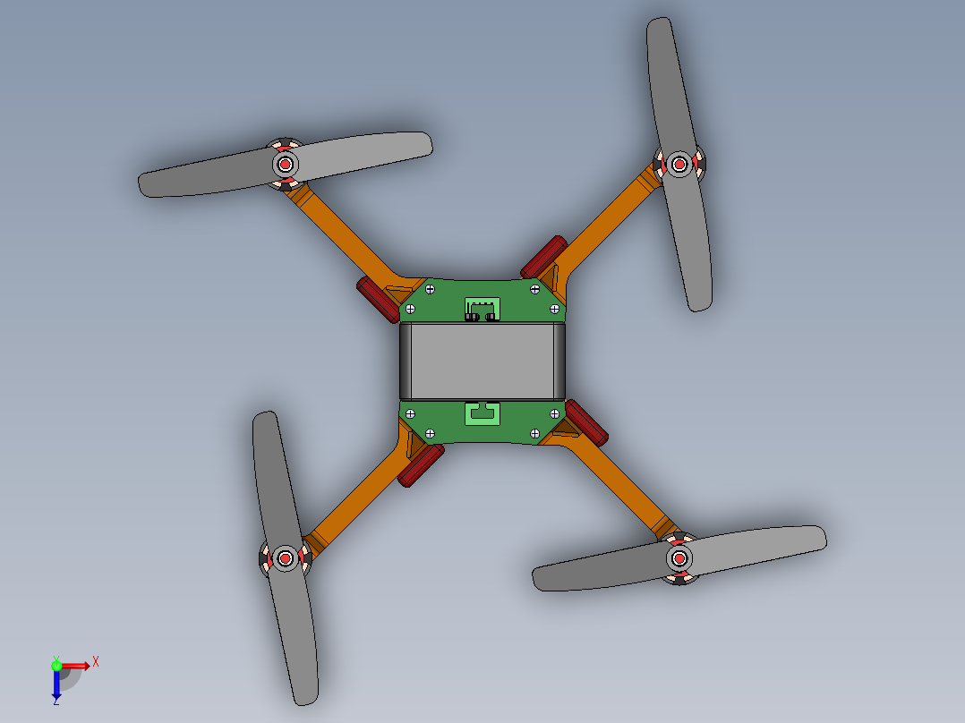 RJ39无人机 sw18俯视图