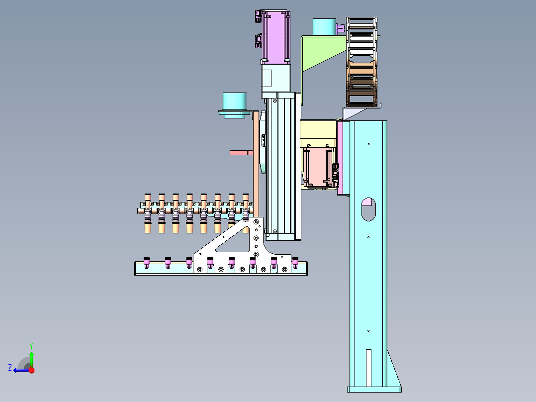 吸盘下料搬运模组右视图