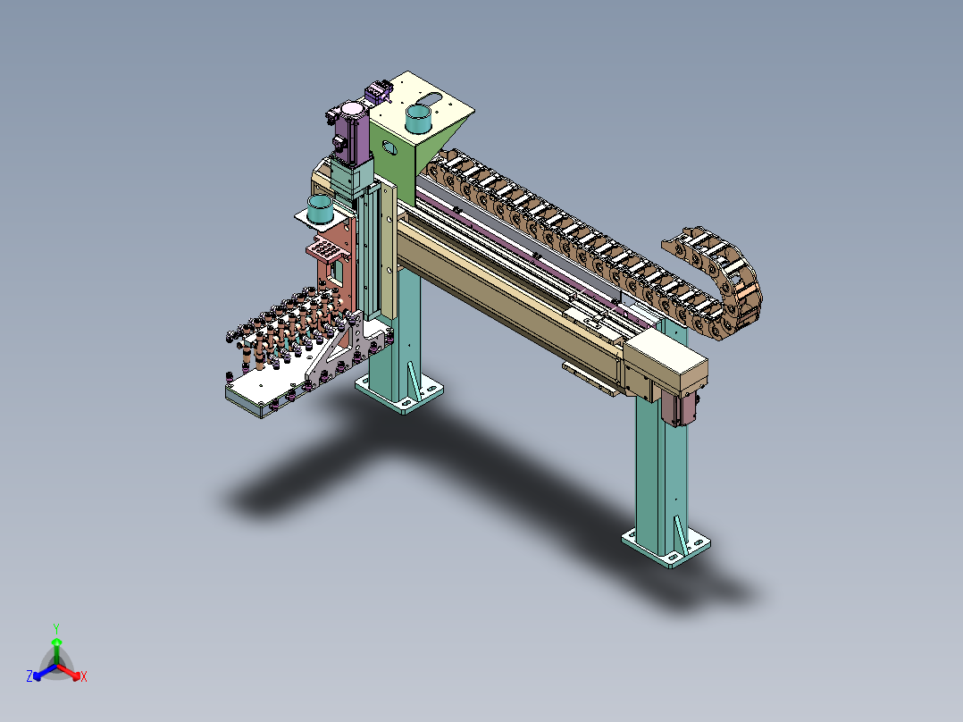 吸盘下料搬运模组正等轴测图