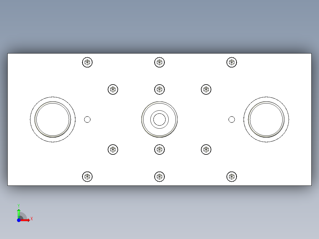 盒形件垂直切边模(通用型)前视图