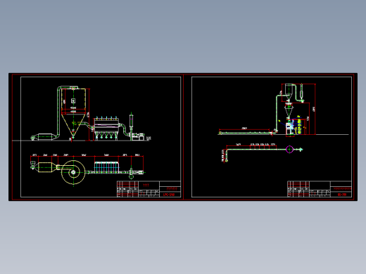 离心式喷雾及压力喷雾干燥机系统图纸-LPG-1200型--MF20