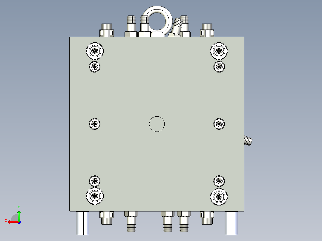三板注塑后视图