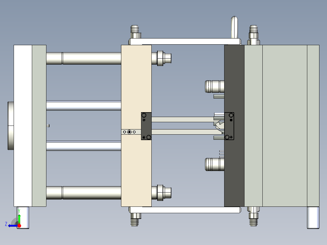 三板注塑右视图