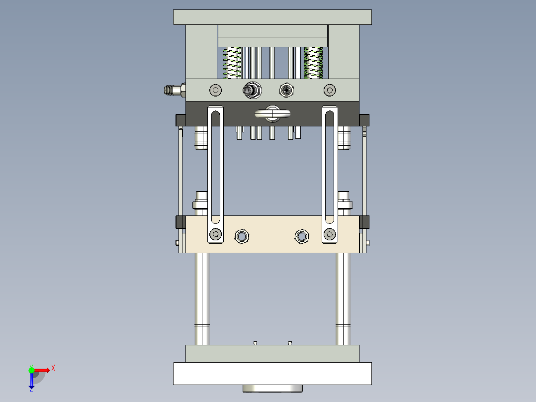 三板注塑俯视图