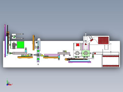 微波炉阳极组装生产线前视缩略图