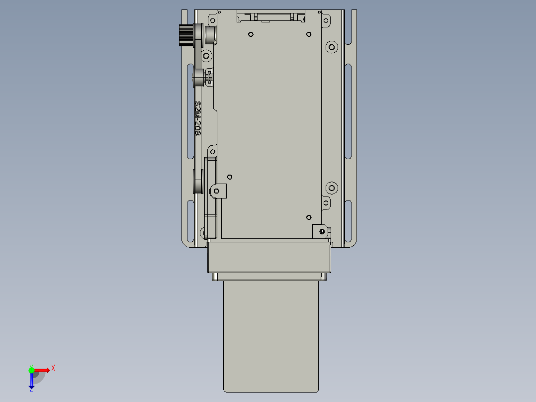 智能终端内置自动发卡机1俯视图
