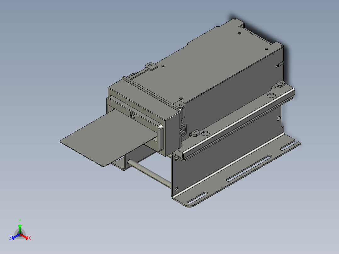 智能终端内置自动发卡机1正等轴测图