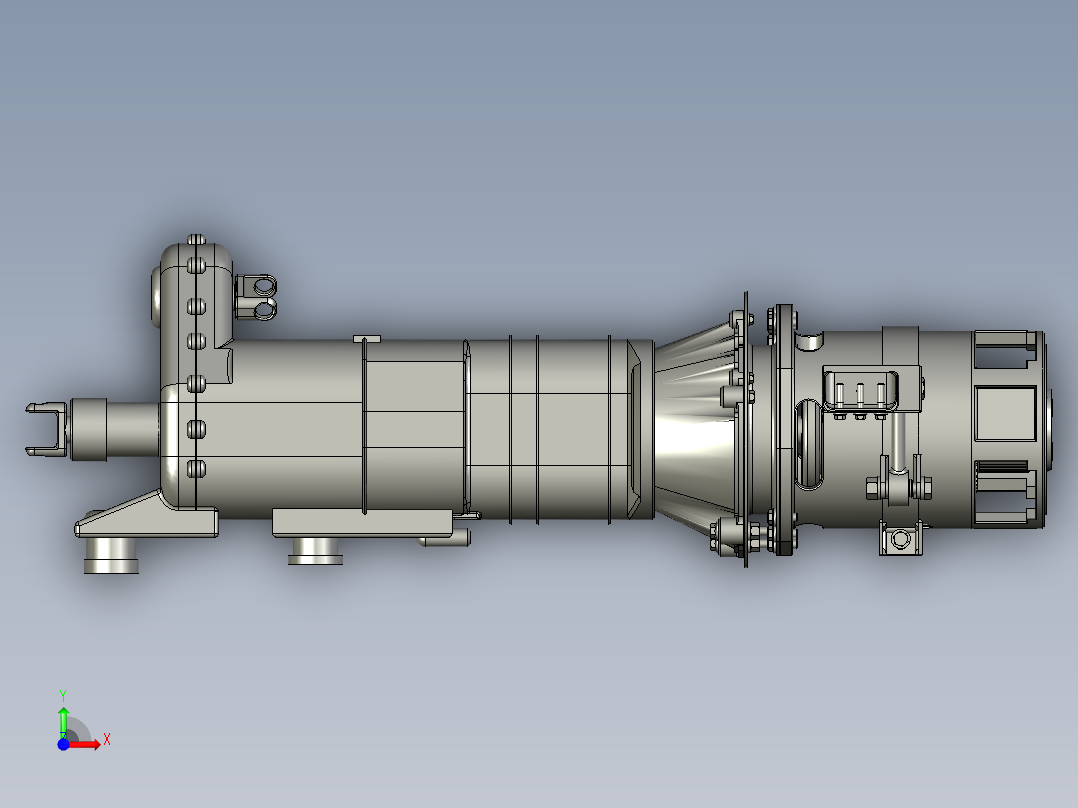 叉式装卸车直流牵引电动机-dtk前视图