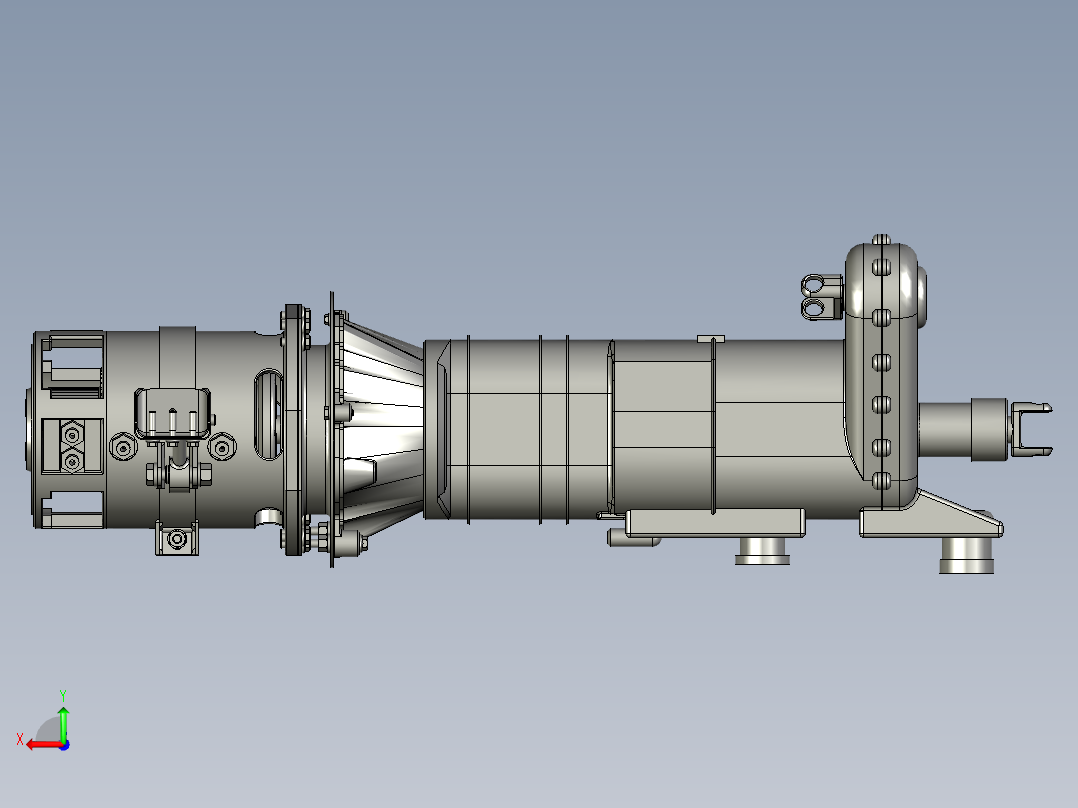 叉式装卸车直流牵引电动机-dtk后视图