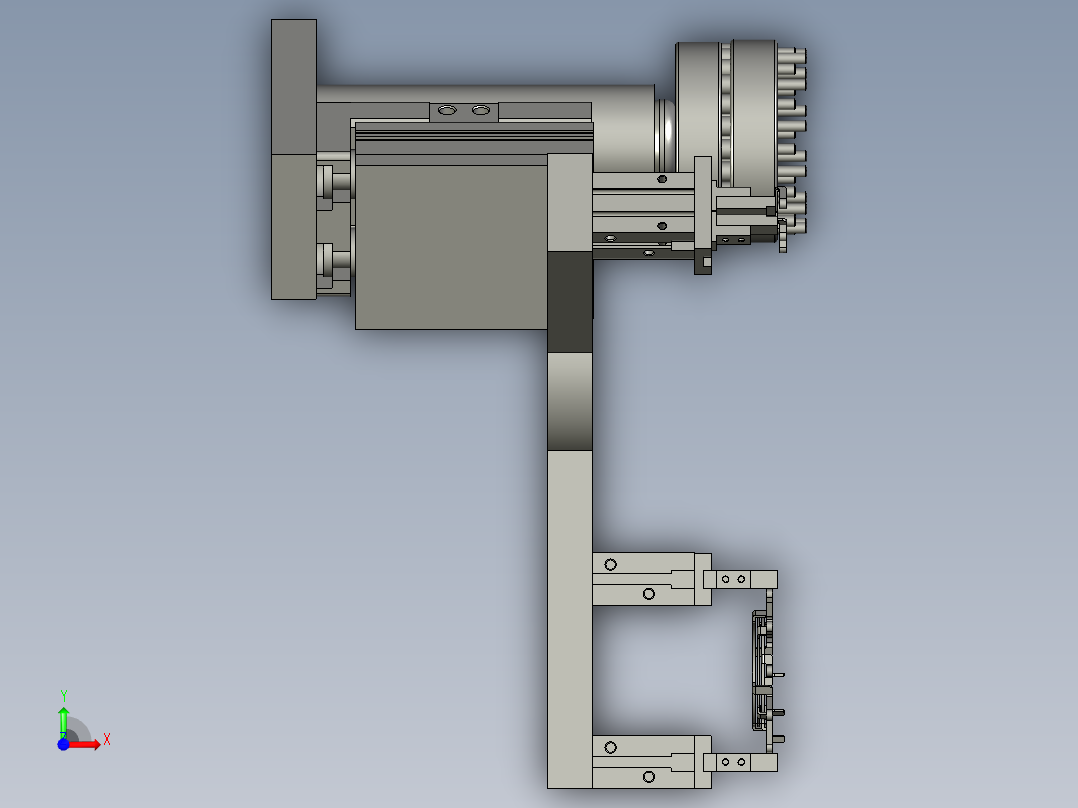 机器人抓取治具总成前视图